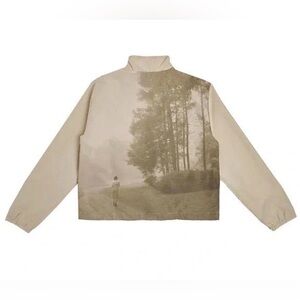 Taylor Swift Folklore Picture Me In The Trees Windbreaker lightweight zip pocket